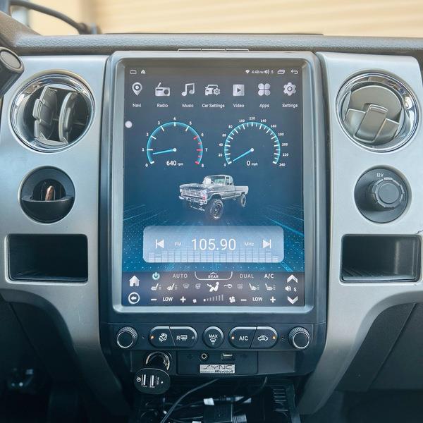 适用2009-2014福特FordF150中控竖屏导航改装升级无线carplay