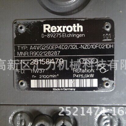 柳工履带吊力士乐A8VO107LA1KS/63R1-NZG05F074-K油泵打桩