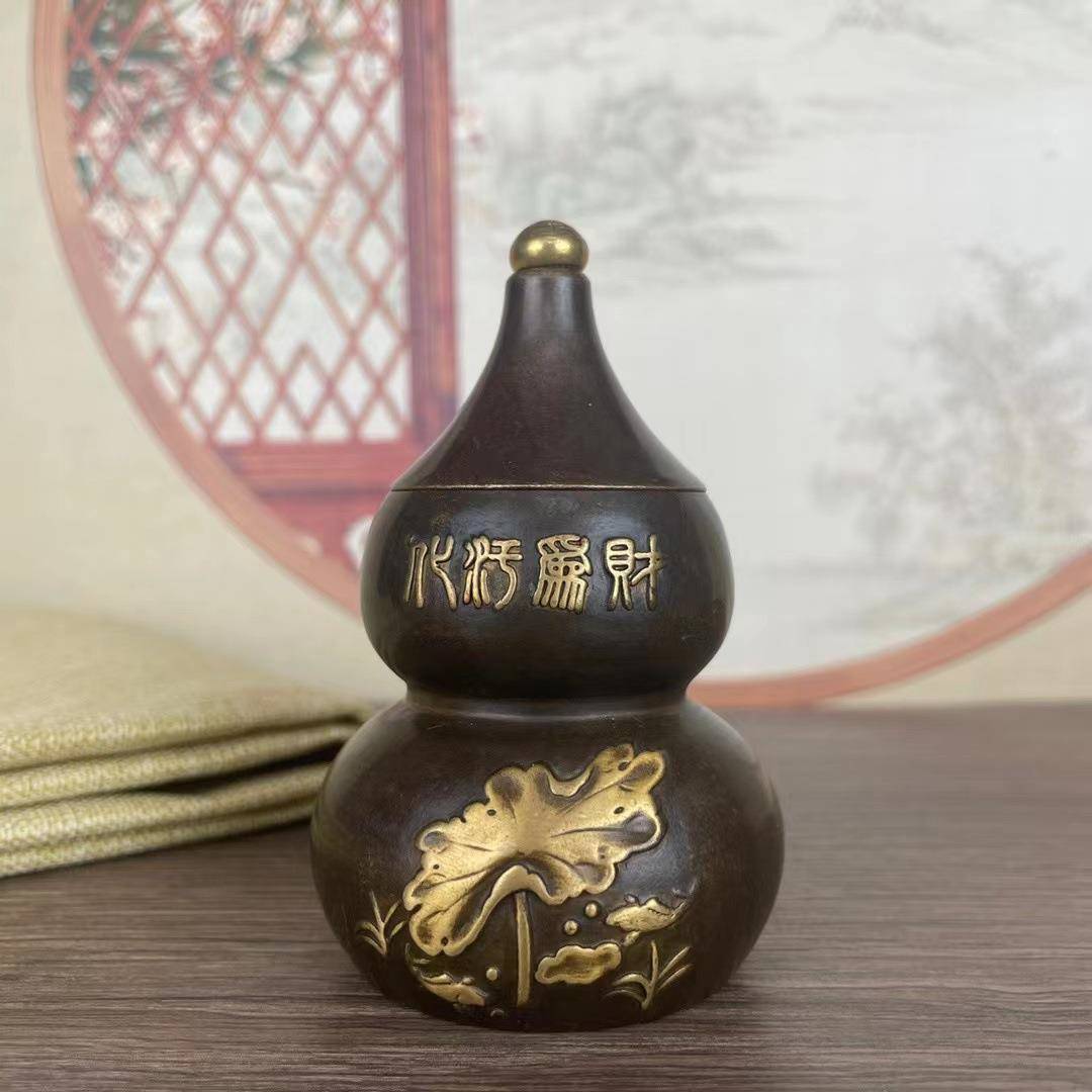 仿古铜避水兽瓶子摆件卫生间在西北角水淹天门厕所对厨镇水兽摆件