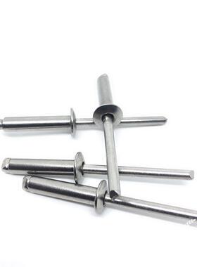 304不锈钢抽芯铆钉拉钉全钢抽芯铆钉GB12618开口型扁圆头抽芯铆钉