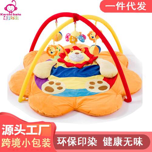 宝宝音乐爬爬垫棉绒布婴儿游戏毯健身垫架益智玩具Babypad
