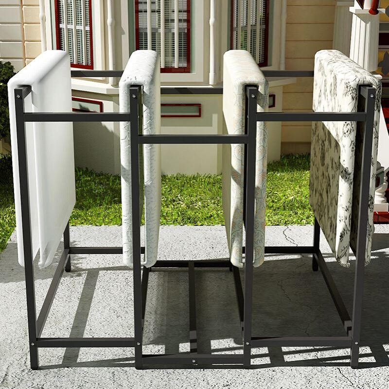 S588大型落地衣架户外晒被子防风露天阳台简易楼顶别墅加厚抗风挂