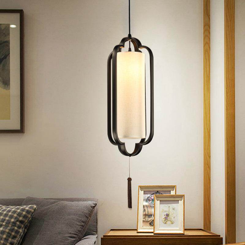 新中式吊灯现代简约床头灯餐吊灯过道仿古酒店工程灯复式楼梯灯