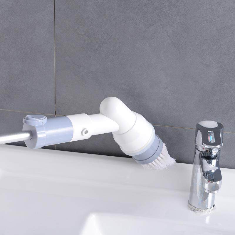 电动清洁刷神器长柄旋转无线充电浴室卫生间地板瓷砖硬毛洗地刷子