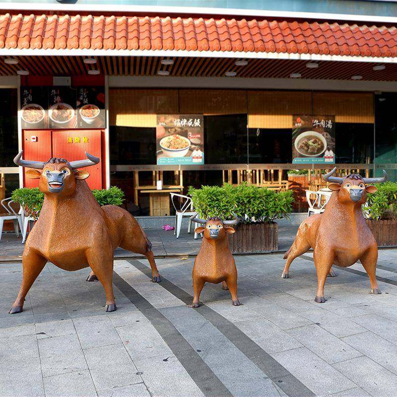 户外卡通水牛雕塑玻璃钢园林景观公园售楼部公黄牛动物装饰大摆件,节庆用品/礼品,新娘配件,淘宝优惠券,粉丝福利购,淘宝优惠卷