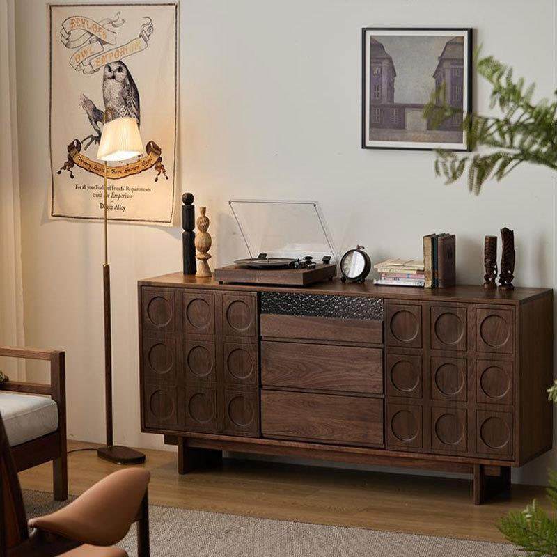 北美黑胡桃中古餐边复古简约收纳茶水实木玄关家用组合客厅储物柜,节庆用品/礼品,新娘配件,淘宝优惠券,粉丝福利购,淘宝优惠卷