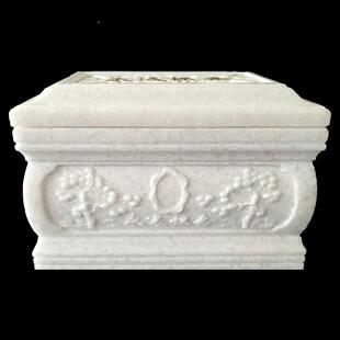 845专业天玉盒石骨盒寿棺材汉白玉永远怀灰然念