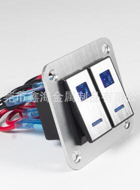 船开关车改装属电HGL源车船带L型金ED汽灯带线防水翘板银黑