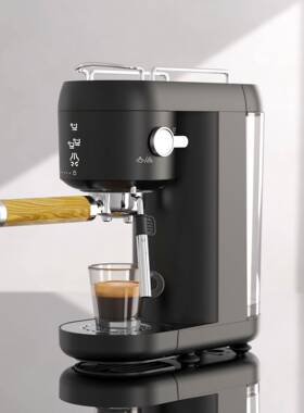 咖啡机意式咖啡机半咖啡磨18891豆咖啡研磨机意式动咖自啡机美规1