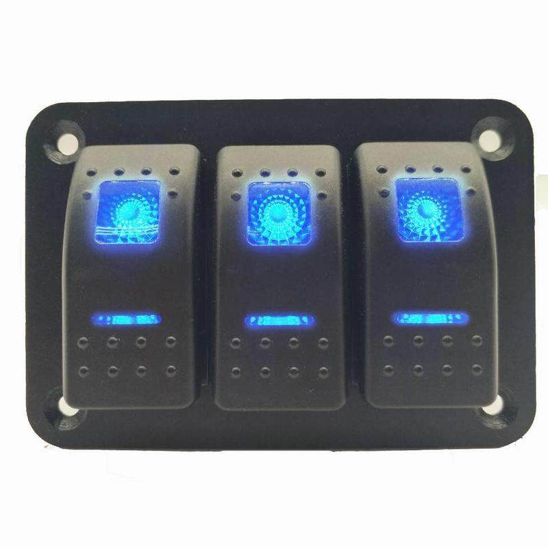 直销12v/24v带灯3组摇臂开关改装面板灯汽车卡车海洋船,农用物资,其他肥料,淘宝优惠券,粉丝福利购,淘宝优惠卷