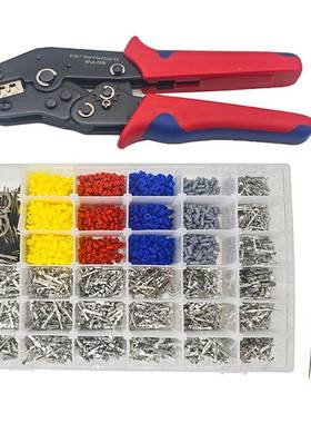 2291PCS盒装1-3.5mm非绝缘汽车销端子连接器,带压接钳