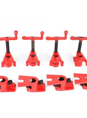 4PC重型3/4“PipeClamp快速木工夹管夹器重型水管夹6分管4只装