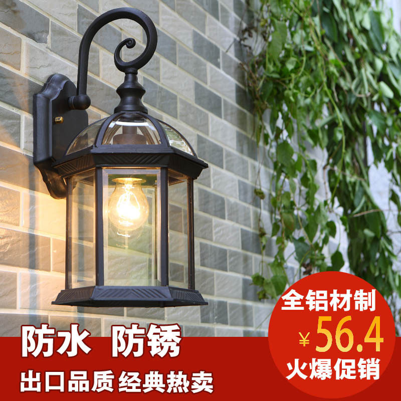 户外壁灯欧式花园庭院LED壁灯防水阳台室外灯别墅大门外墙挂壁灯