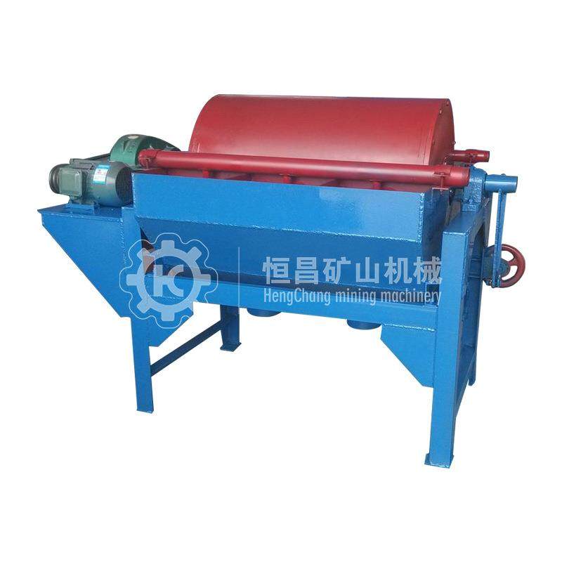 强磁滚筒磁选机小型双滚筒磁选机粉选铁豆铁屑吸铁机恒昌