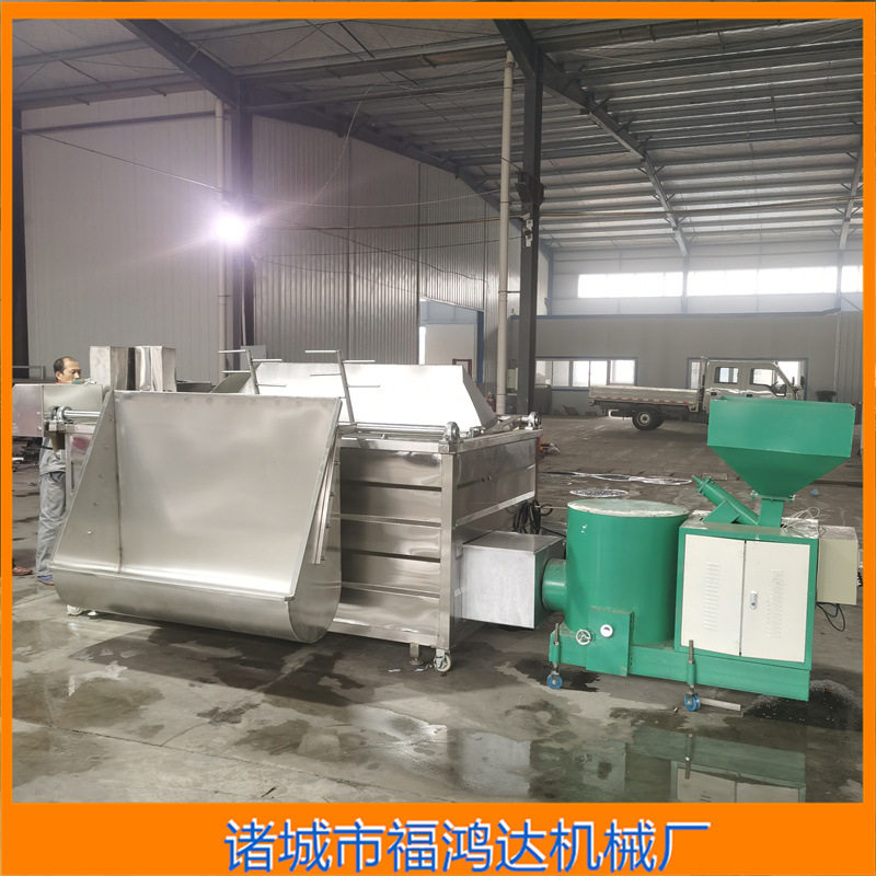 浙江鸡爪油炸机炸鸡爪子设备FHD-1000全自动鸡脚油炸机