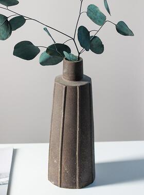 乐梦创意N瓷花瓶摆件艺术LM8897复古花插客厅居简约个性陶装饰插