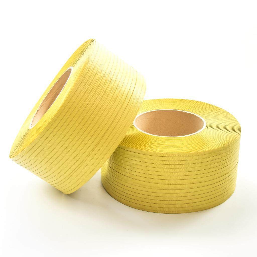 PP包带黄色打包带打纸箱环保包装带家塑料带1207机用打包带厂爆款