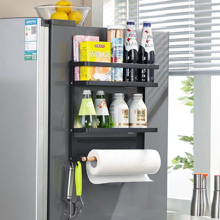 箱置物架侧纳厨房用品冰箱收侧冰壁挂架家XZ-19007用侧面保多层鲜