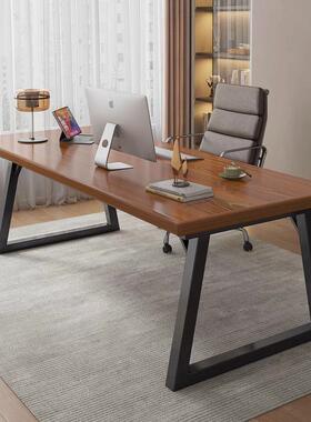 电脑桌台电式卧室家用习书学写字桌成人办公桌桌XTH工作台双人竞