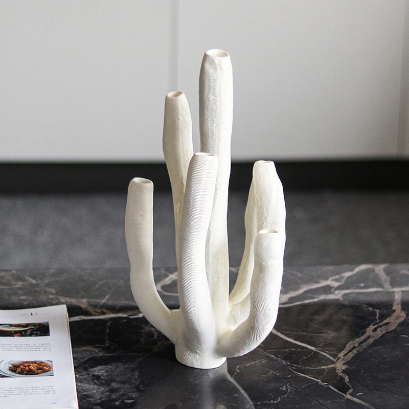 现艺术肌理珊简瑚抽象摆件约样房酒店客板厅餐桌WSU茶几仙代人掌