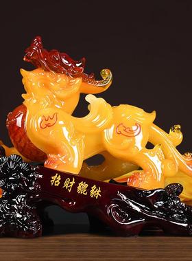 招开GY041书财貔貅摆件业品商务送礼办公室客厅玄关房装饰公司节