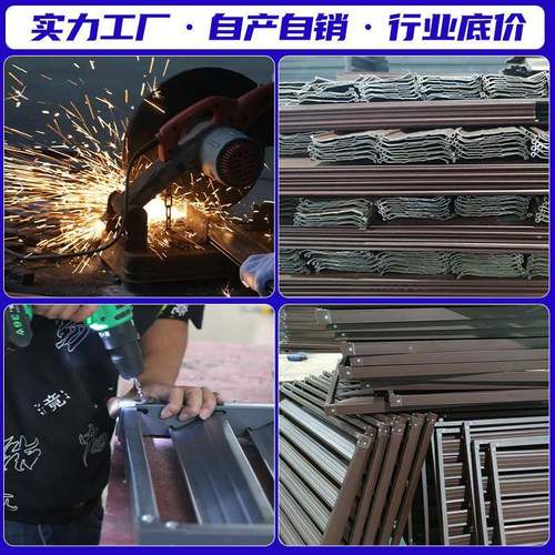 RphmxZan空调外机罩合金锌钢叶窗调罩格空栅室外空调防雨百铝合金