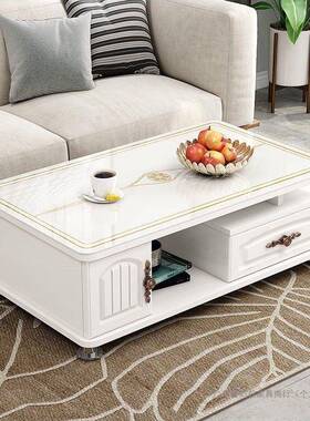 ODR欧式化玻璃茶几简现代约客厅钢电视柜组合型桌子茶台小户家用