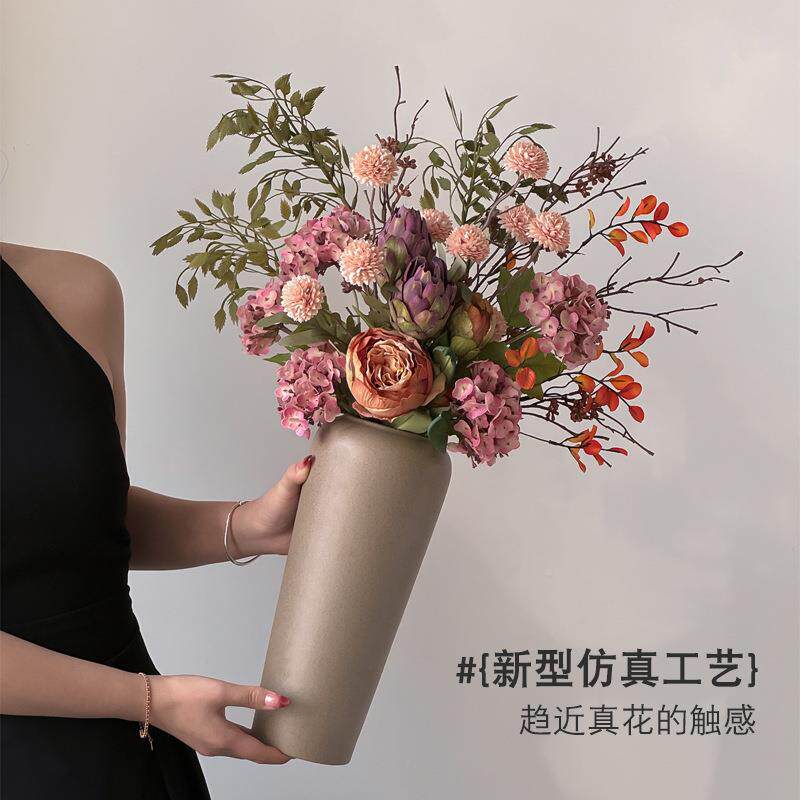 假花仿真装面花摆设客厅餐花桌干花束花艺家居wy饰摆件