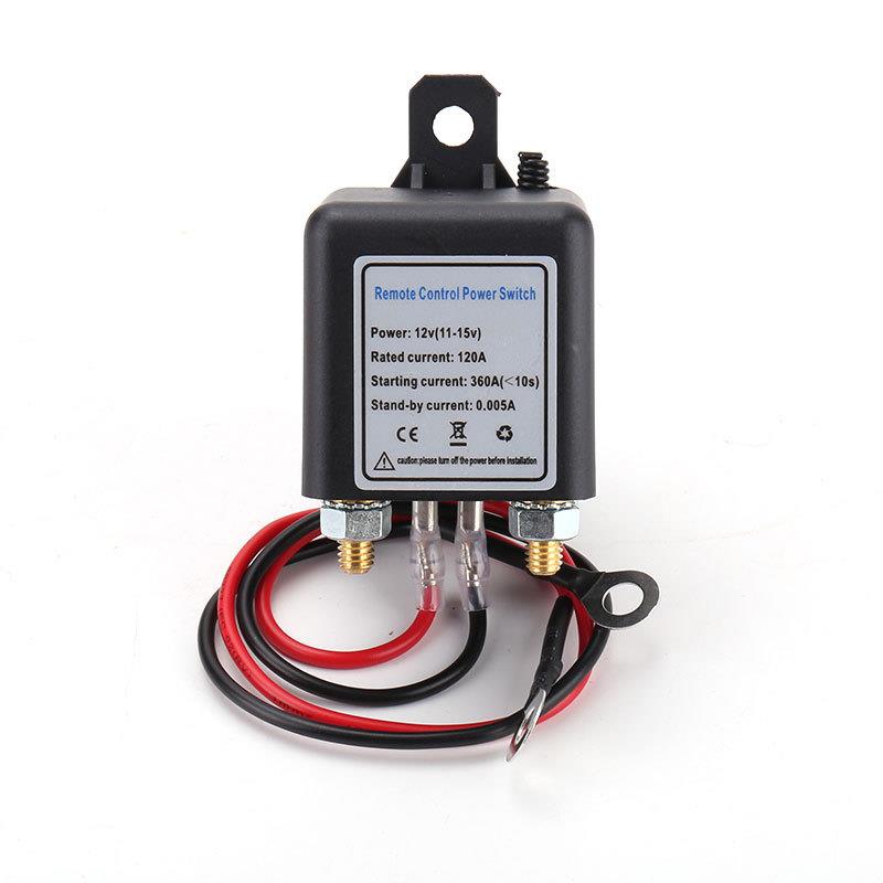 12QWB2A12V4V汽车电瓶防漏电继0电用器车遥控断电开关