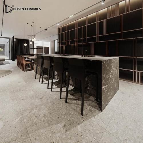 微厨哑柔润面水磨石瓷砖别墅客厅地板砖瓷卫阳台背防景墙6001200