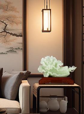 室百财聚白菜摆件玉石客MT24003厅玄关办居公招财装饰品乔来迁新