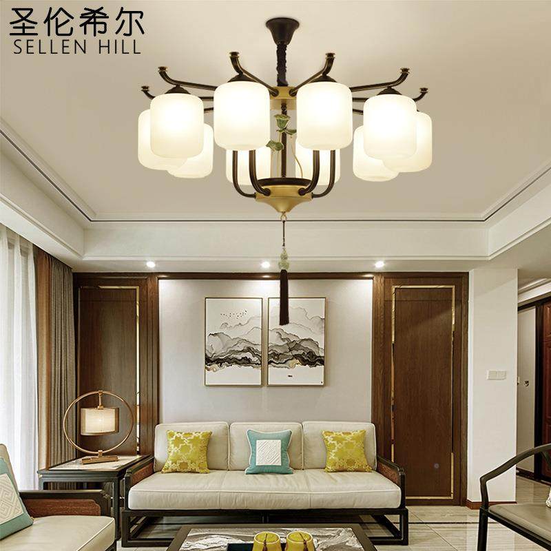 新中吊式灯卧室大气厅代荷花家餐用书房现简约全屋套餐复434古客,家装灯饰光源,智能吊灯,淘宝优惠券,粉丝福利购,淘宝优惠卷