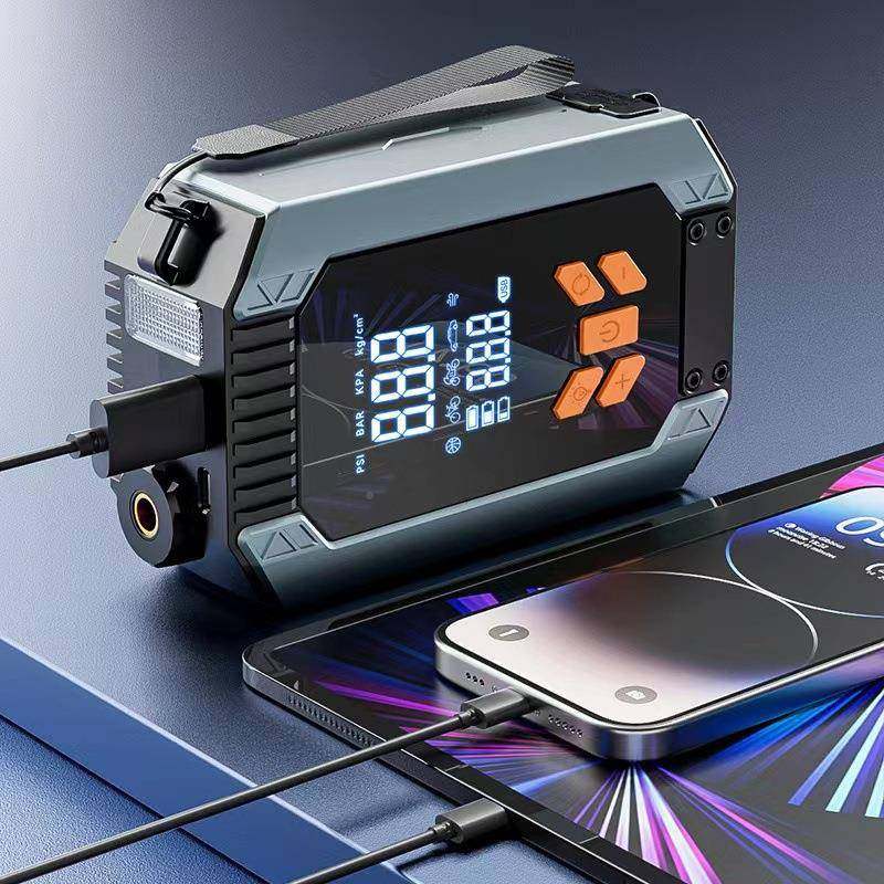 汽车应泵急启动电源12V无车载107充气便携式线轮胎自动筒打气一体