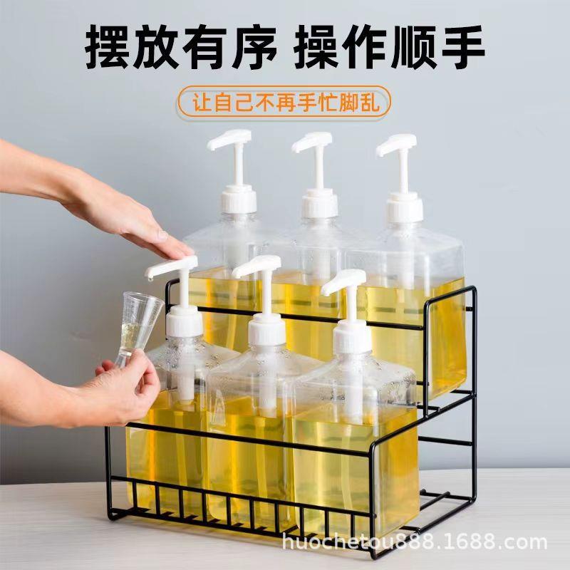 盒铁艺亚茶力莫林糖浆果露展示克架糖压瓶架YSD架奶吧台收纳多功