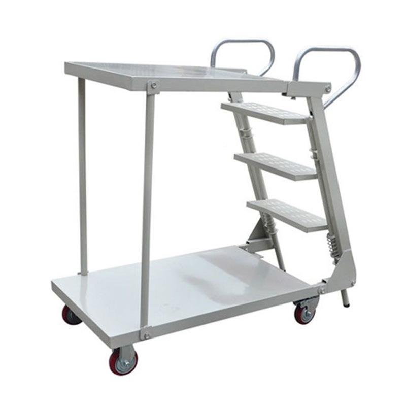 双动层台登高移车超市库房折叠平物OX-DG流台车