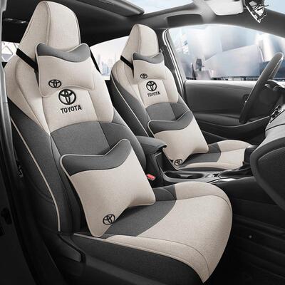 2016-172412款丰田威驰座2套致享用全包座垫亚座麻汽车椅套棉麻专