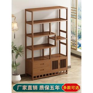 新式柜博古架非实中木多宝阁展示柜办公室茶叶架见详情简子易置物