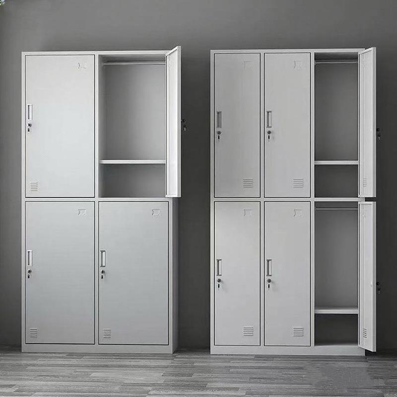 钢制更柜浴工厂衣员工宿舍铁皮柜带锁多-门储物室柜档柜文件案柜