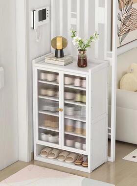 柜清仓家量用UZW门口大容室内简易防尘鞋架子物网红加高透鞋明储