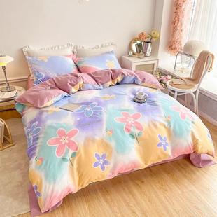 纯棉被套单件100全棉双人被罩儿童学生宿舍单人被单套150x200x230