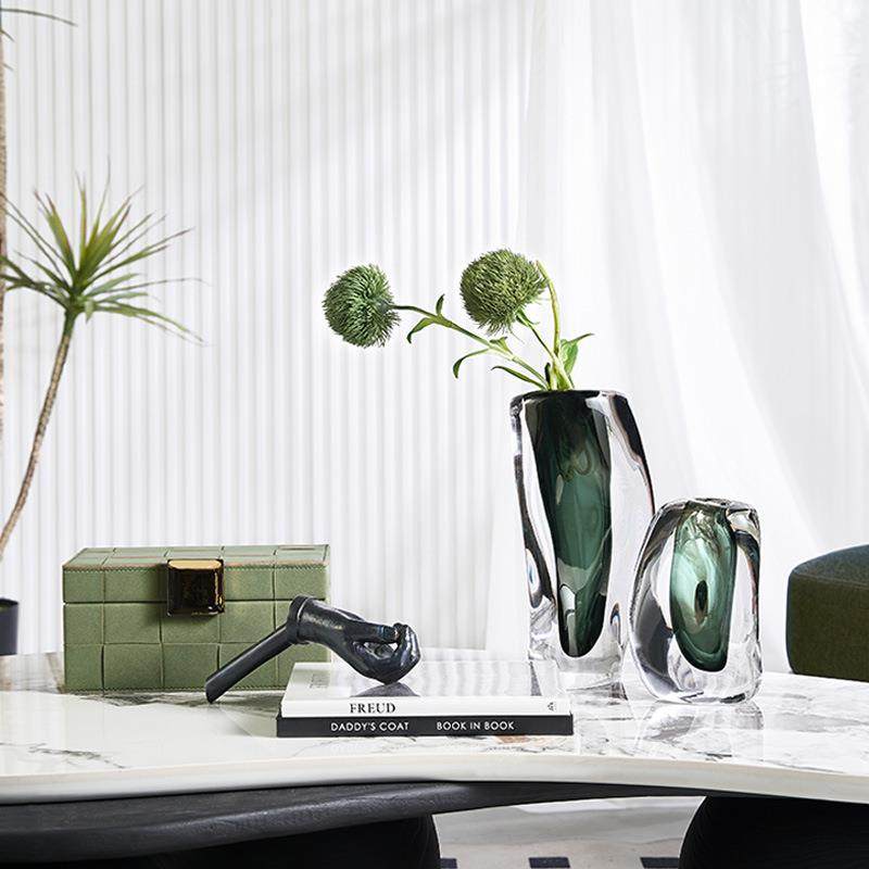 灰色加厚琉璃玻璃花瓶北欧简约样板间客厅餐桌电视柜装饰摆件,机械设备,其他机械设备,淘宝优惠券,粉丝福利购,淘宝优惠卷