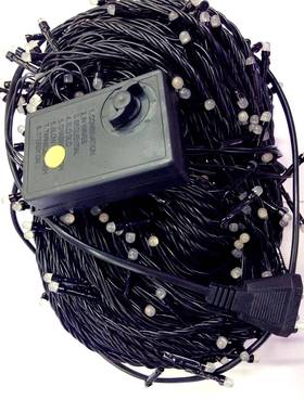 100米480LED黑线雾灯造型气氛圣诞婚庆装饰节日彩灯灯串直销