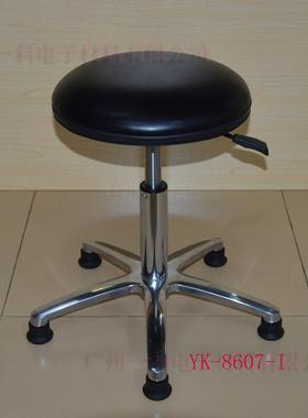生产防静电椅子黑色皮革升降圆凳无尘室净化凳子车间工作凳
