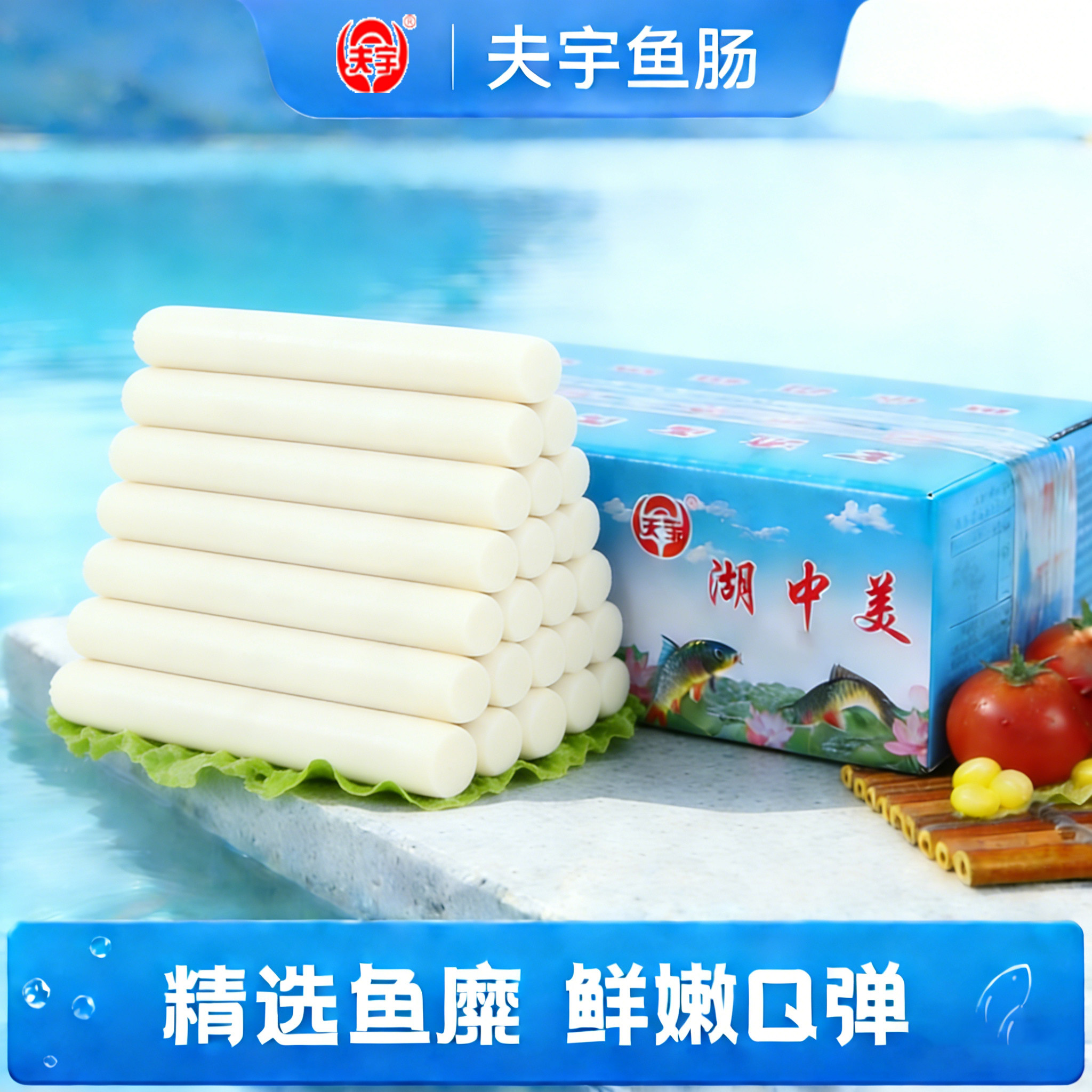 【旗舰店】夫宇鱼肠微山湖鲤鱼风味烤肠95g鱼肉烤肠油炸煎烤美食,粮油调味/速食/干货/烘焙,包装即食肠类,淘宝优惠券,粉丝福利购,淘宝优惠卷