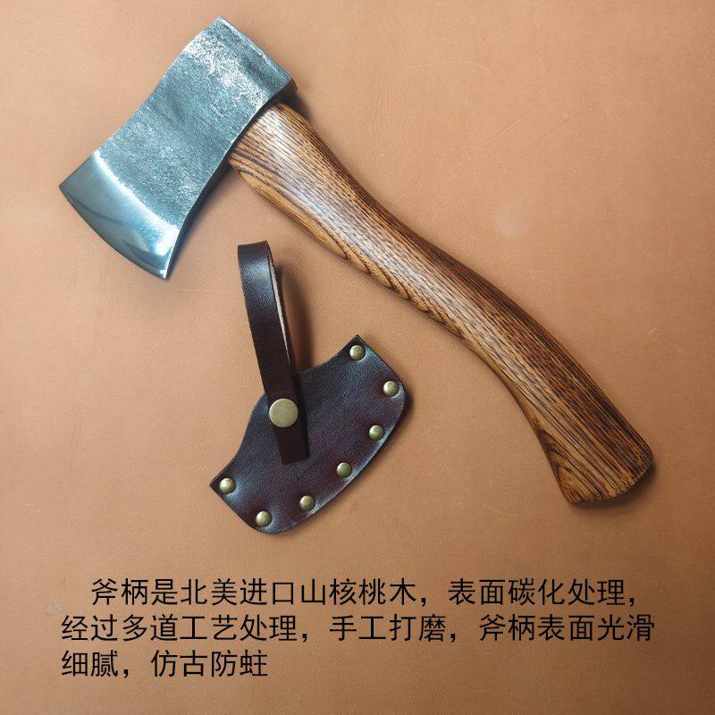 伐木斧子家用户外露营砍伐劈柴斧消防剁骨头全钢手工锻打锋利斧头