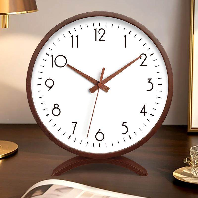 奶油风日式钟表客厅用实木座钟现代创意时卧室简静BVH钟音坐台家,家居饰品,挂钟,淘宝优惠券,粉丝福利购,淘宝优惠卷