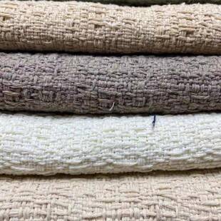 涤粗纹提花特点帆317布厚纹粗提厚花帆布鞋棉材箱包手袋地毯靠垫