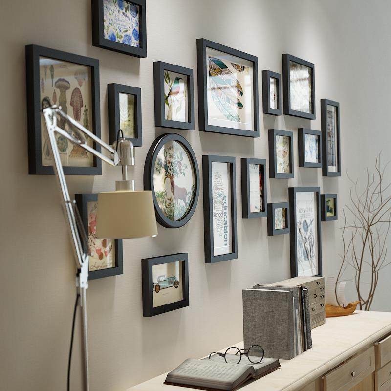 墙包片邮卡拉瓦乔实框木相创意照墙/相2137框/相框组合,家居饰品,DIY亲子装饰画,淘宝优惠券,粉丝福利购,淘宝优惠卷