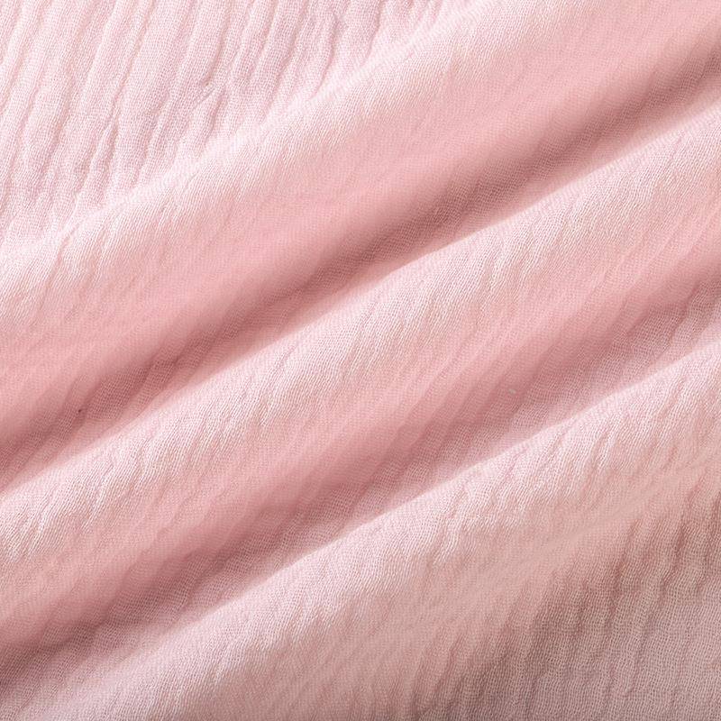 现货供全棉双层纱应CBD层绉布婴童口水巾家居服双浴巾布毛巾面料