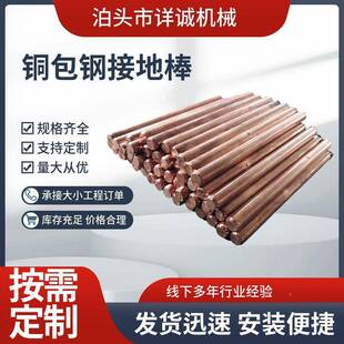 14.2*120铜包钢棒覆防雷垂直接地桩铜钢接地极防针静接电接地镀铜